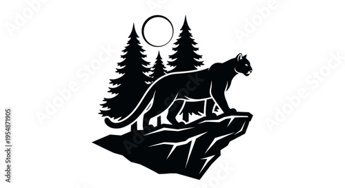 Black Panther on Mountain Peak.