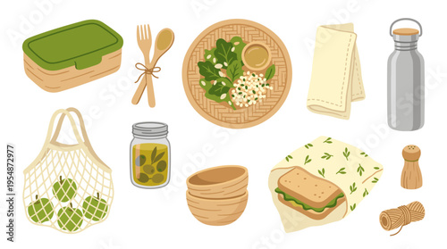 Zero Waste Picnic and Sustainable Lifestyle Essentials Set