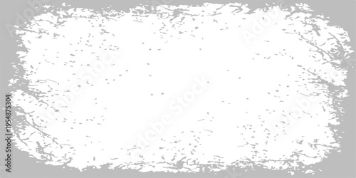 Vintage black ink splatter and paint spray drips create a dark textured grunge wall pattern with a dirty vector frame border for an abstract artistic paper illustration design