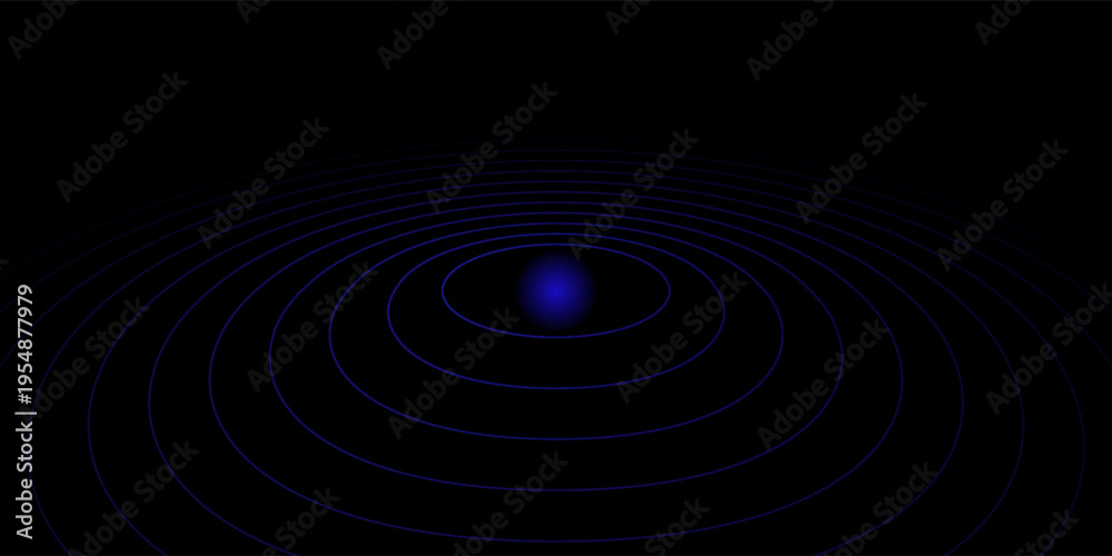 Fototapeta premium Radio Wave illustration effects on Green Screen background. circle waves in white background.