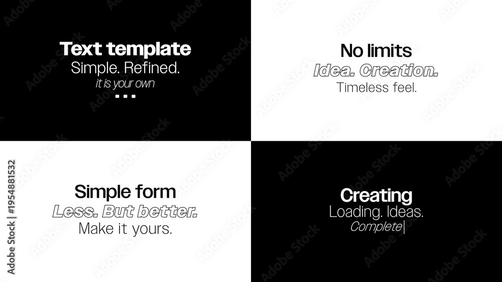 Simple Text Animations Stock Template | Adobe Stock