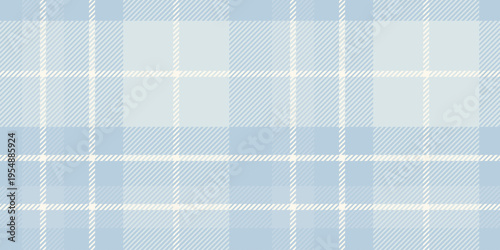 Tartan checkered pattern, Scottish style, fashionable sky blue color. Vector