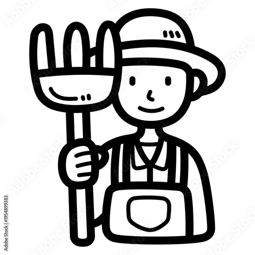 farmer illustration