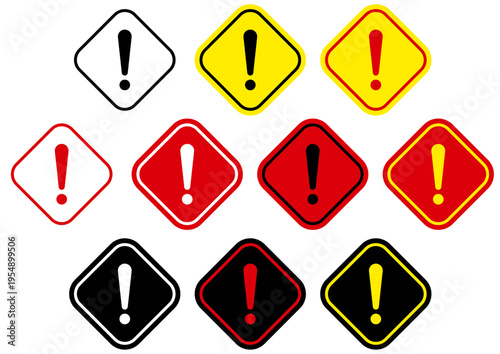 注意アイコンセット