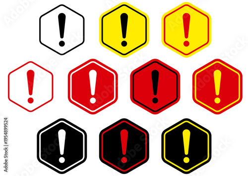 注意アイコンセット