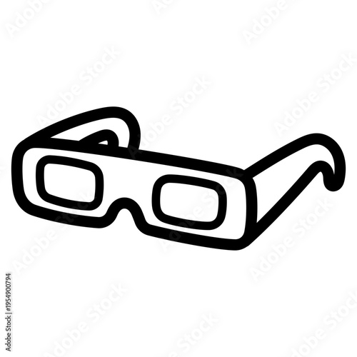 3d glasses illustration