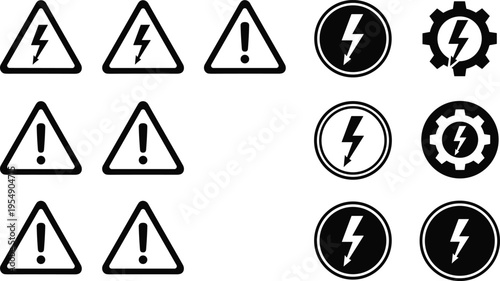 Black Silhouette Vector Illustration of a Tracked Excavator Digging Dirt and a Heavy Dump Truck Unloading Soil at a Construction Site Work Zone