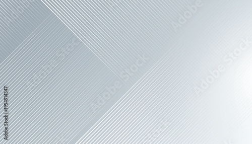 Abstract gray and white gradient background with modern overlapping white diagonal lines design. Minimalist concept design for cover, banner, brochure, presentation, and certificate. EPS. 4