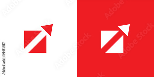 Modern Up Arrow Logo Design for Growth, Success and Business Branding