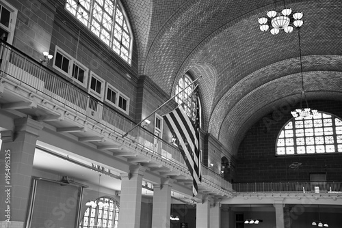 Flag Flying at Ellis Island