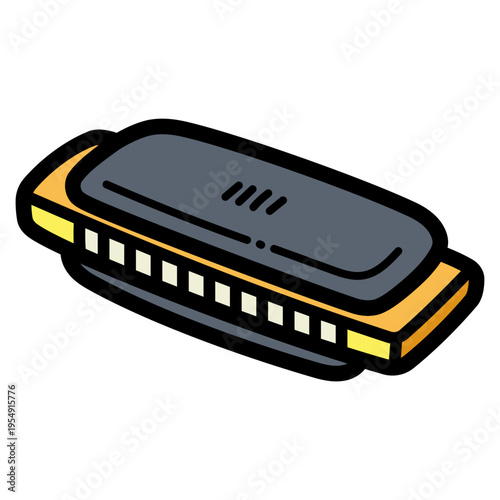 harmonica illustration