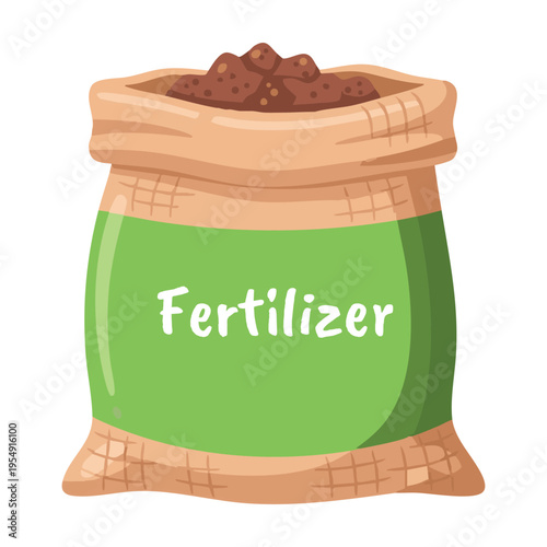 Flat vector illustration fertilizer