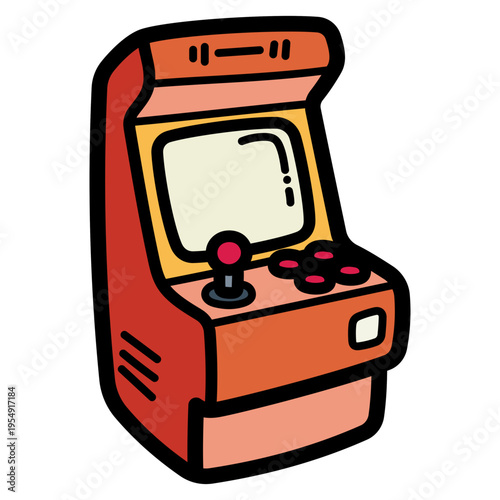 arcade gamer illustration