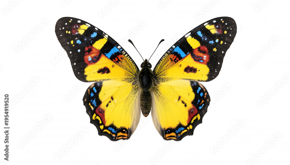 Obraz premium Colorful Butterfly Isolated Wings.