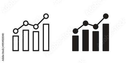 Analytic icon for ui app design and web designs