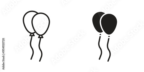 Balloons icon for ui app design and web designs
