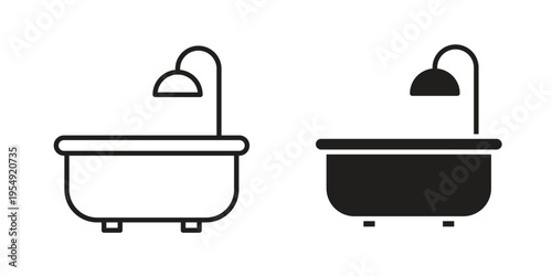 Bathroom icon for ui app design and web designs
