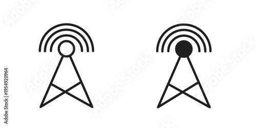 Broadcast icon for ui app design and web designs