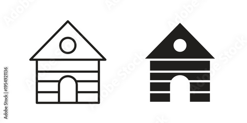 Cabin icon for ui app design and web designs