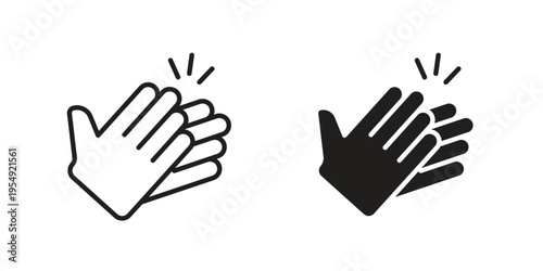 Clap icon for ui app design and web designs