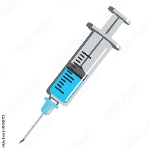 Flat vector illustration syringe