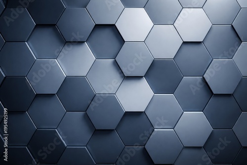 Wallpaper Mural Tessellated Metallic Hexagon Tiles Provide Sleek Architectural Backgrounds And Showcase Products Effectively Torontodigital.ca