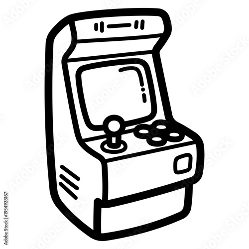 arcade gamer illustration