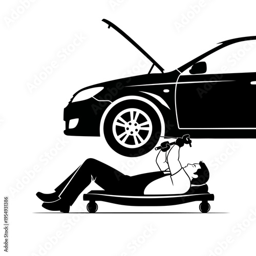 black car silhouette