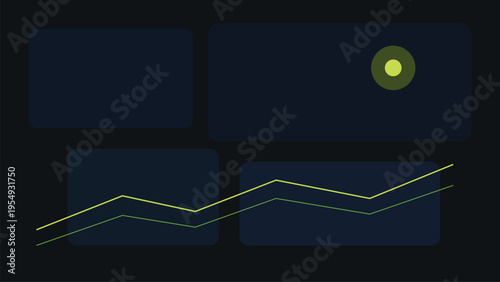 Dark dashboard product background with lime signal accents, asymmetric frame layout and clean geometric hierarchy for control screens