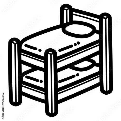 bunk bed illustration