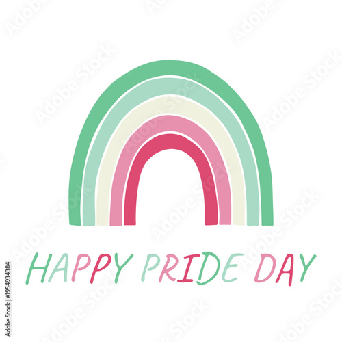 Colorful rainbow shape Abrosexual pride flag Happy pride day LGBTQIA community Pride Month Vector hand drawn doodle for posters, stickers, logo, cards