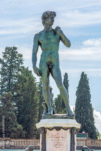 Wallpaper Mural Statue of David on Michelangelo square in Florence, Italy Torontodigital.ca