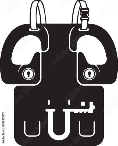 Anti Theft Steering Wheel Lock Silhouettes