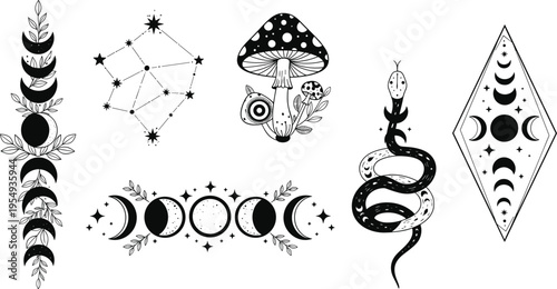 Large collection of black tool silhouettes including hammer, saw, screwdriver, wrench, drill, pliers, and various hardware equipment isolated on white background for DIY design.