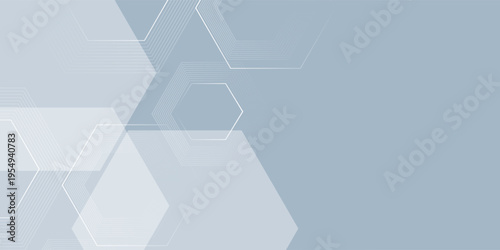 Vector watercolor hexagon line background art