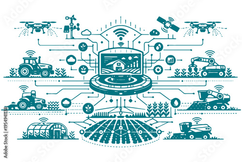 Smart Farming Technology Drones and Robots for Precision Agriculture