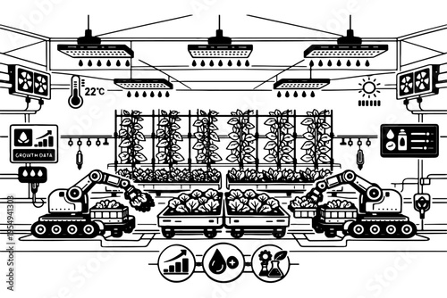 Vegetable and Plant Cultivation Smart Greenhouse Agriculture