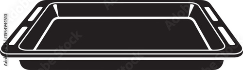 Large rectangular baking dish with handles on both sides for cooking and serving food