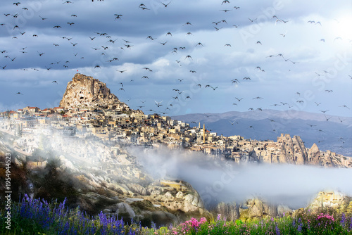 Canvas Print Cappadocia is a region formed 60 million years ago by the erosion of soft layers
