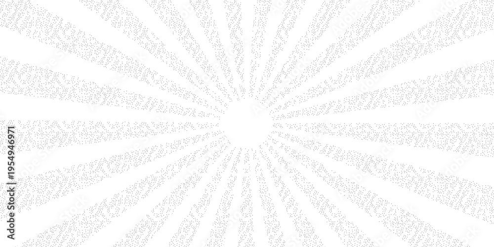 Obraz premium Abstract vector illustration of a fractal burst and binary code pattern with blue rays of light in a vintage grunge texture design