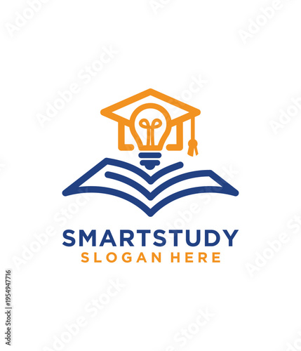 Smart Study Logo Education and Knowledge Concept.
