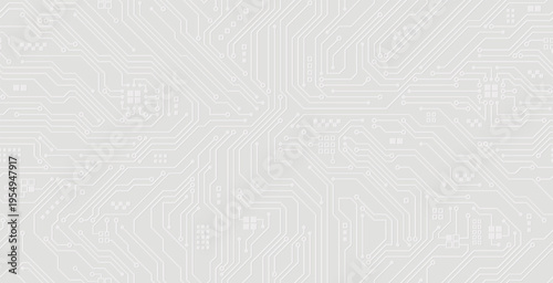 Seamless motherboard technology wallpaper on a white background.