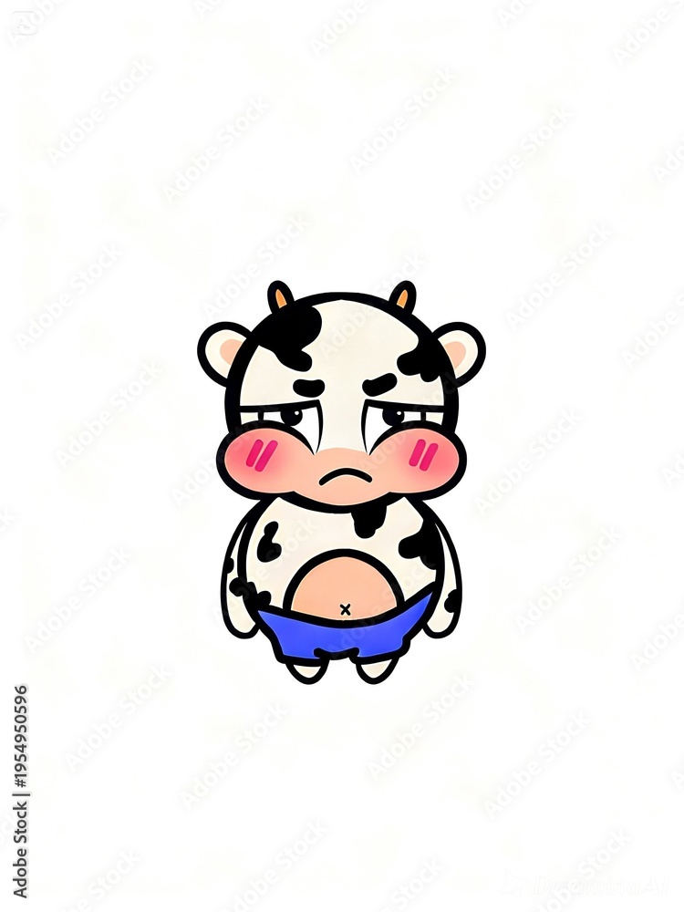 Fototapeta premium shy cow