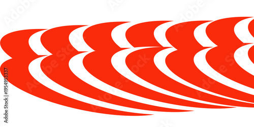 Abstract Dynamic Red Swoosh Motion Logo Vector Graphic