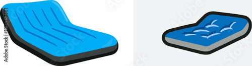 Vibrant Inflatable Bed for Camping Adventures