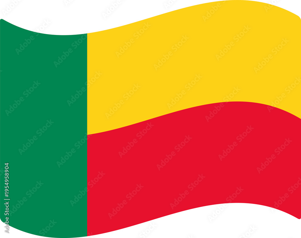 Fototapeta premium benin flag