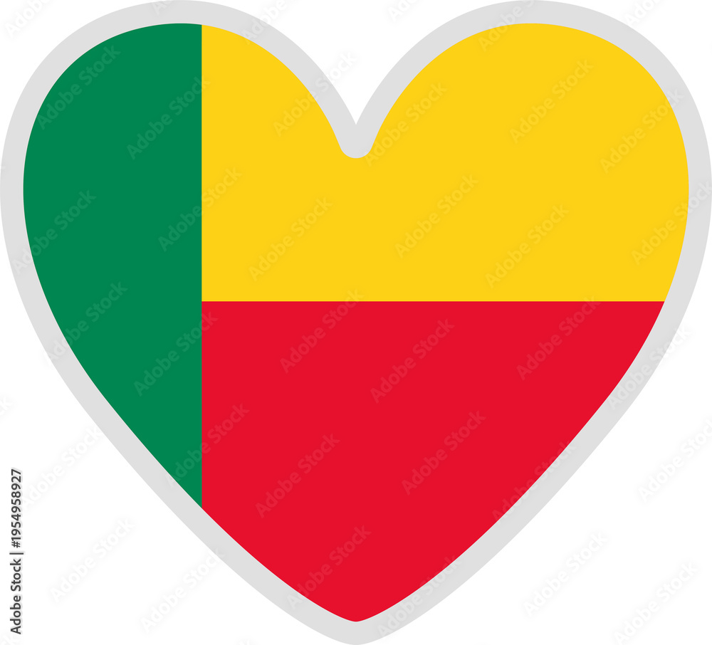 Fototapeta premium benin flag