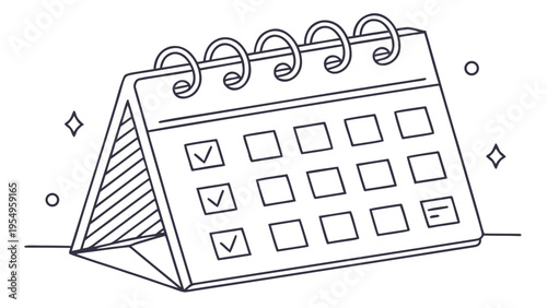 Clean Modern Main Concept Illustration with Key Idea, Focused Diagram and Organizational Structure Design