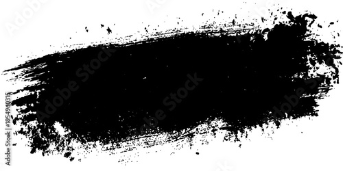 A black brush stroke on a bright background, perfect for adding a touch of artistic flair to your designs.