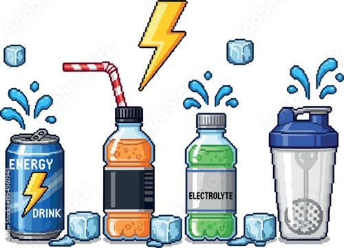 Energy and Electrolyte Drinks Refreshing Beverages for Rehydration and Vitality